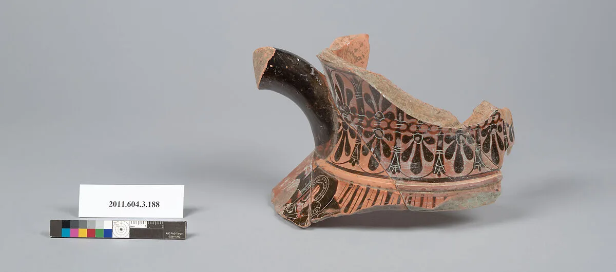 Terracotta fragment of a neck-amphora (jar) — Unknown