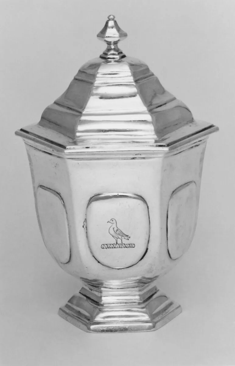 Sugar bowl with cover — John Clifton Sr.