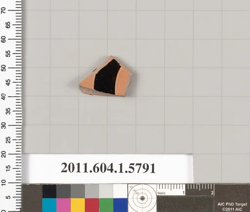 Terracotta fragment of a kylix: eye-cup (drinking cup)