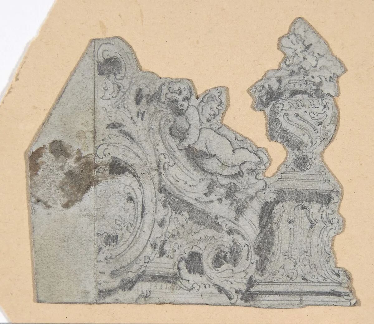 Design for a Stage Set at the Opéra, Paris — Eugène Cicéri