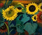 Large Sunflowers — Emil Nolde