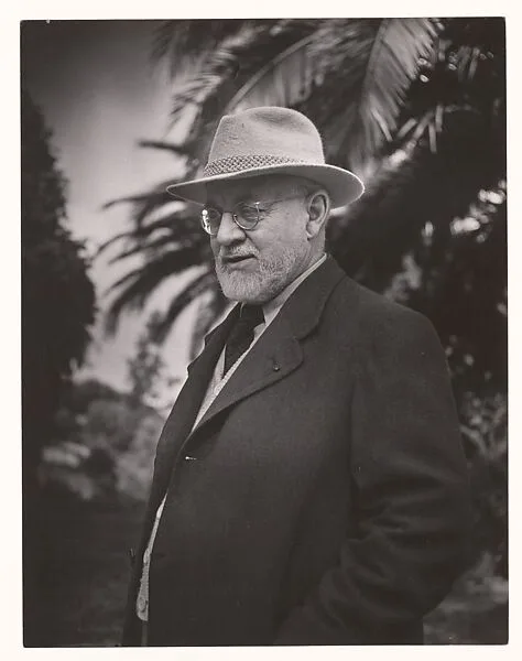 Henri Matisse à Saint-Paul de Vence dans le jardin de la Villa "Le Rêve" — Brassaï