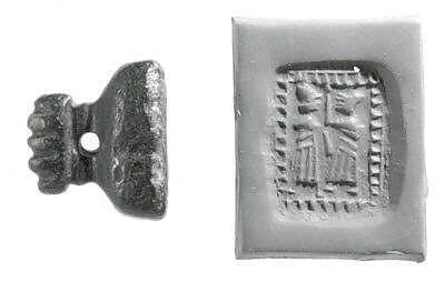 Pyramidal stamp seal with hammer-head handle — Unknown
