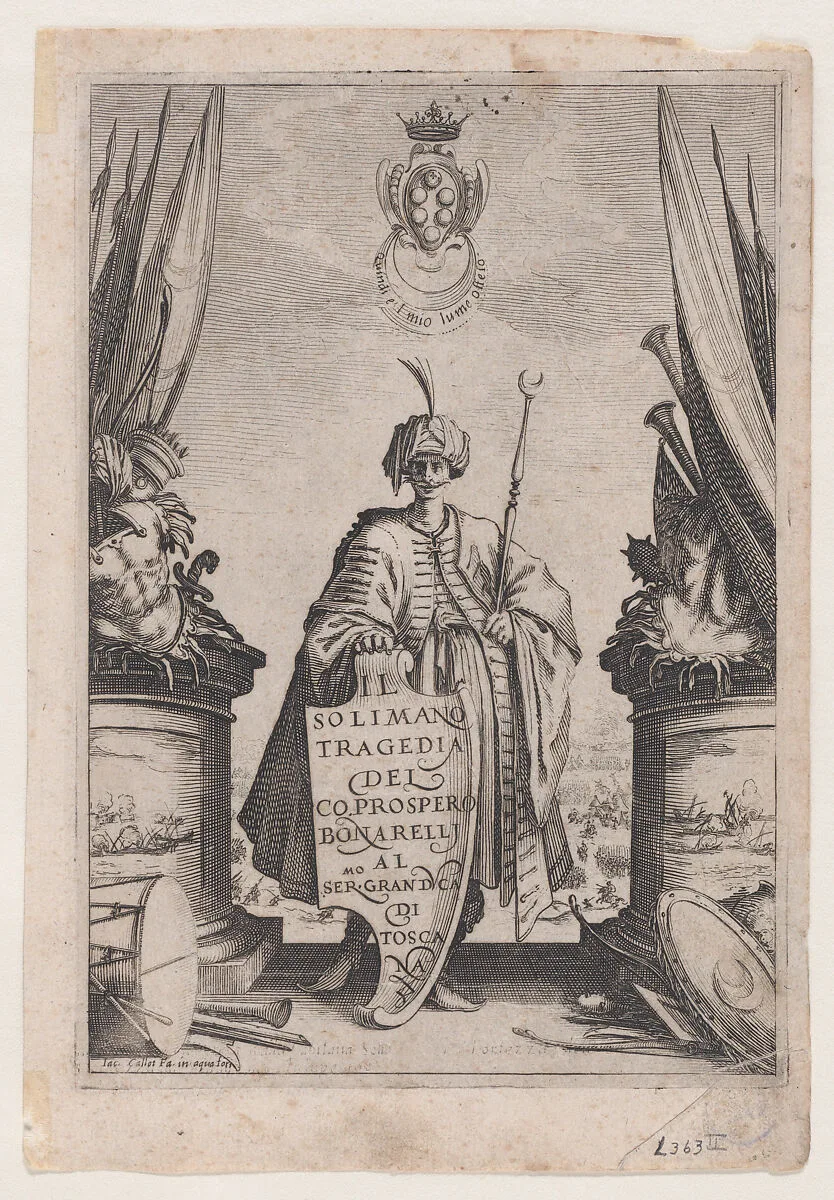 Frontispiece, from Soliman — Jacques Callot|Prospero Bonarelli