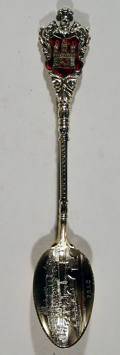 Souvenir spoon with view of Prague — Unknown