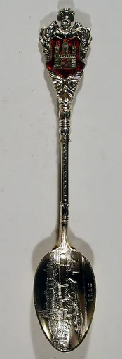 Souvenir spoon with view of Prague