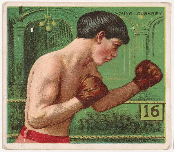 Young Loughrey (Thomas Loughlin), Boxing, from Mecca & Hassan Champion Athlete and Prize Fighter collection, 1910 — Mecca Cigarettes