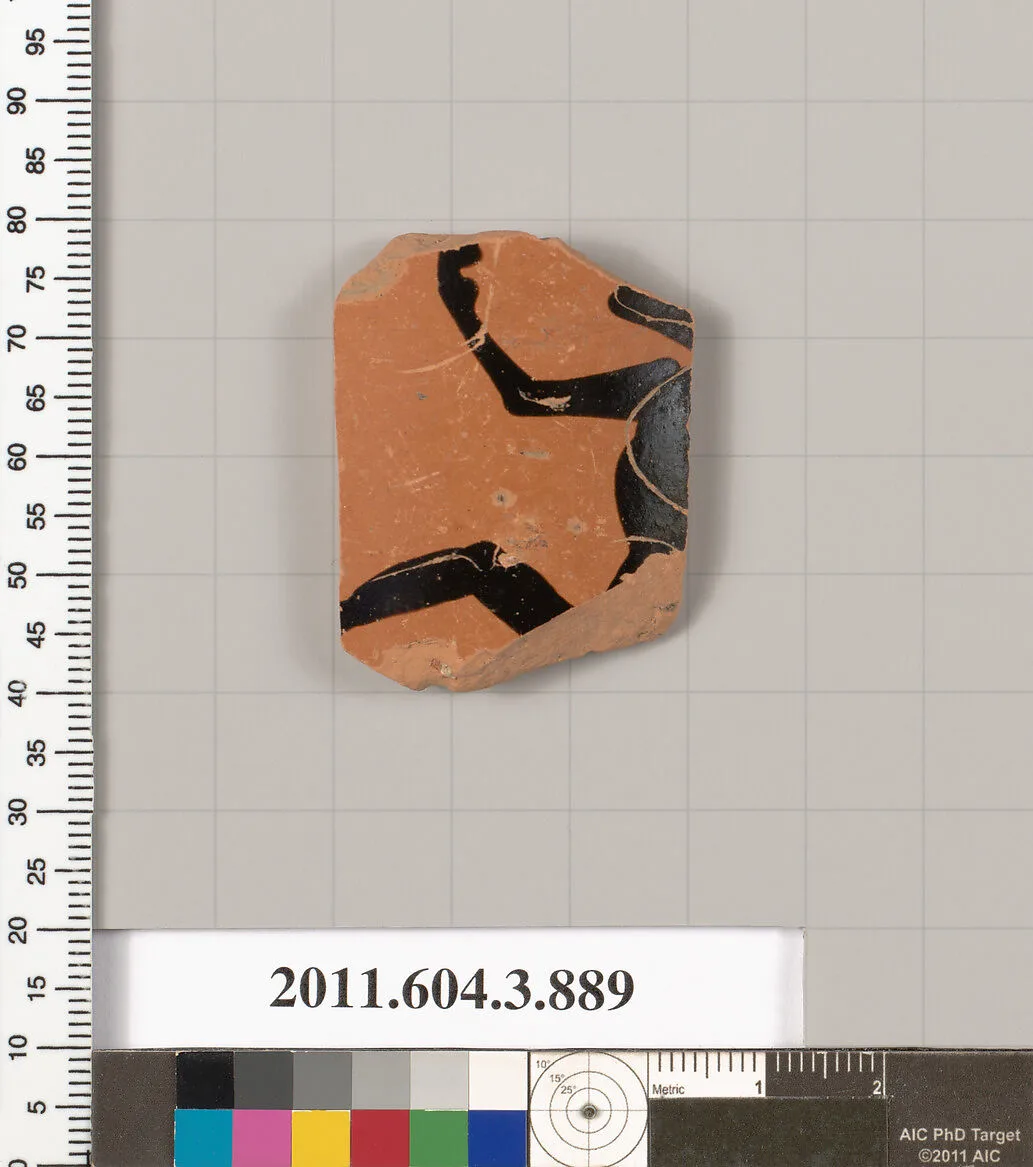 Terracotta fragment of a lekythos (oil flask) — Unknown