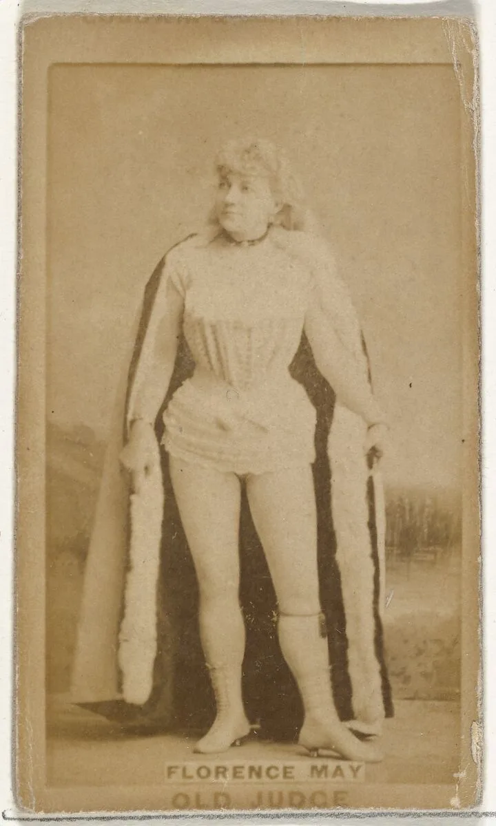 Florence May, from the Actors and Actresses series (N171) for Old Judge Cigarettes — Goodwin & Company