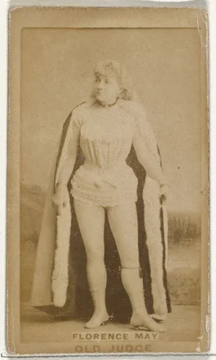 Florence May, from the Actors and Actresses series (N171) for Old Judge Cigarettes