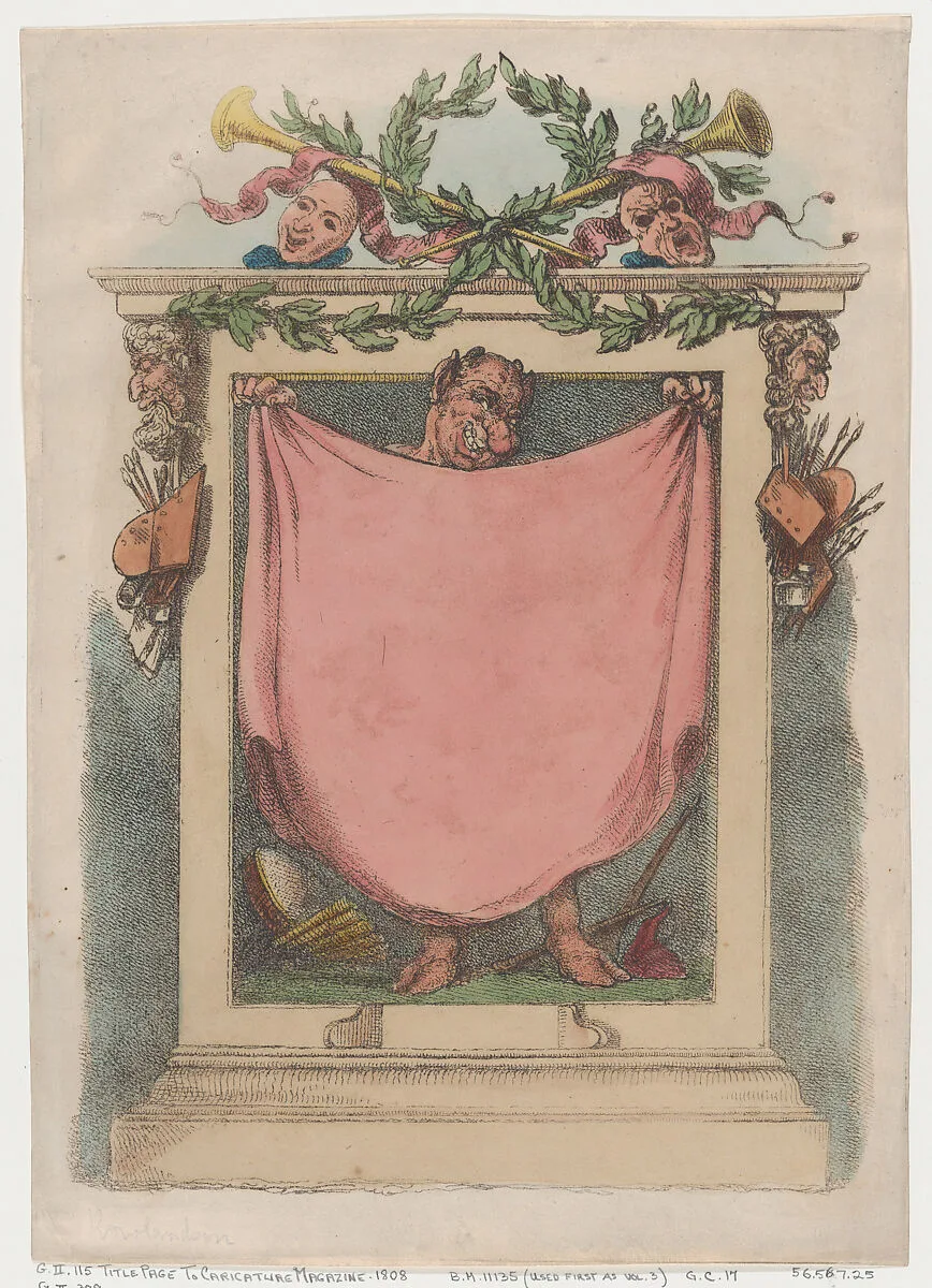Title Page, Rowlandson's Caricature Magazine — Thomas Rowlandson|Thomas Tegg