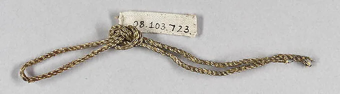 Tinsel and metal thread — Unknown
