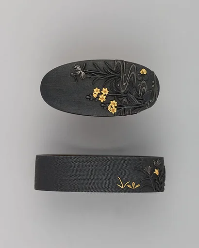 Sword-Hilt Collar and Pommel (Fuchigashira)