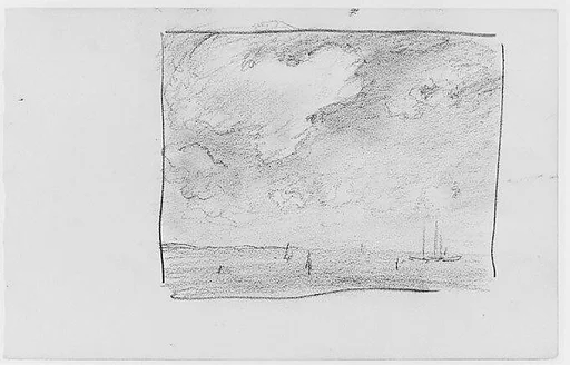 View of (Long Island?) Sound (from Sketchbook)