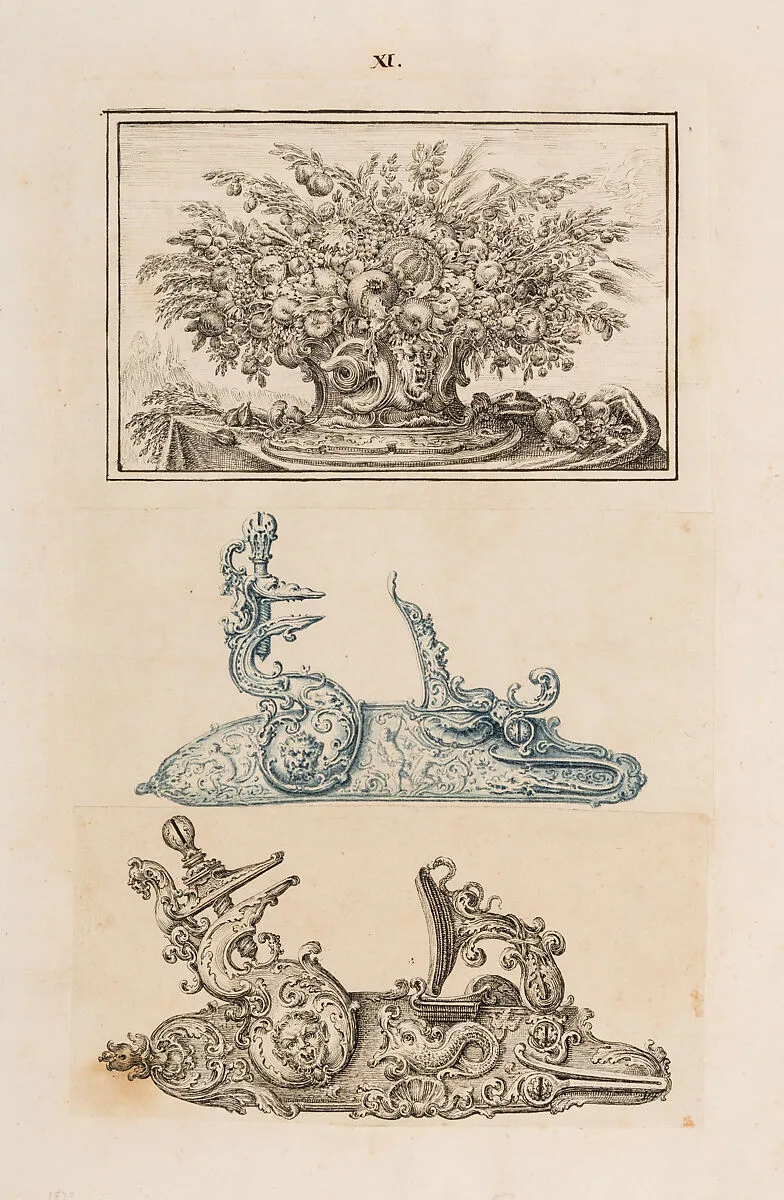 Drawing from an Ornament Scrapbook: A Snaphaunce Gun Lock — Unknown