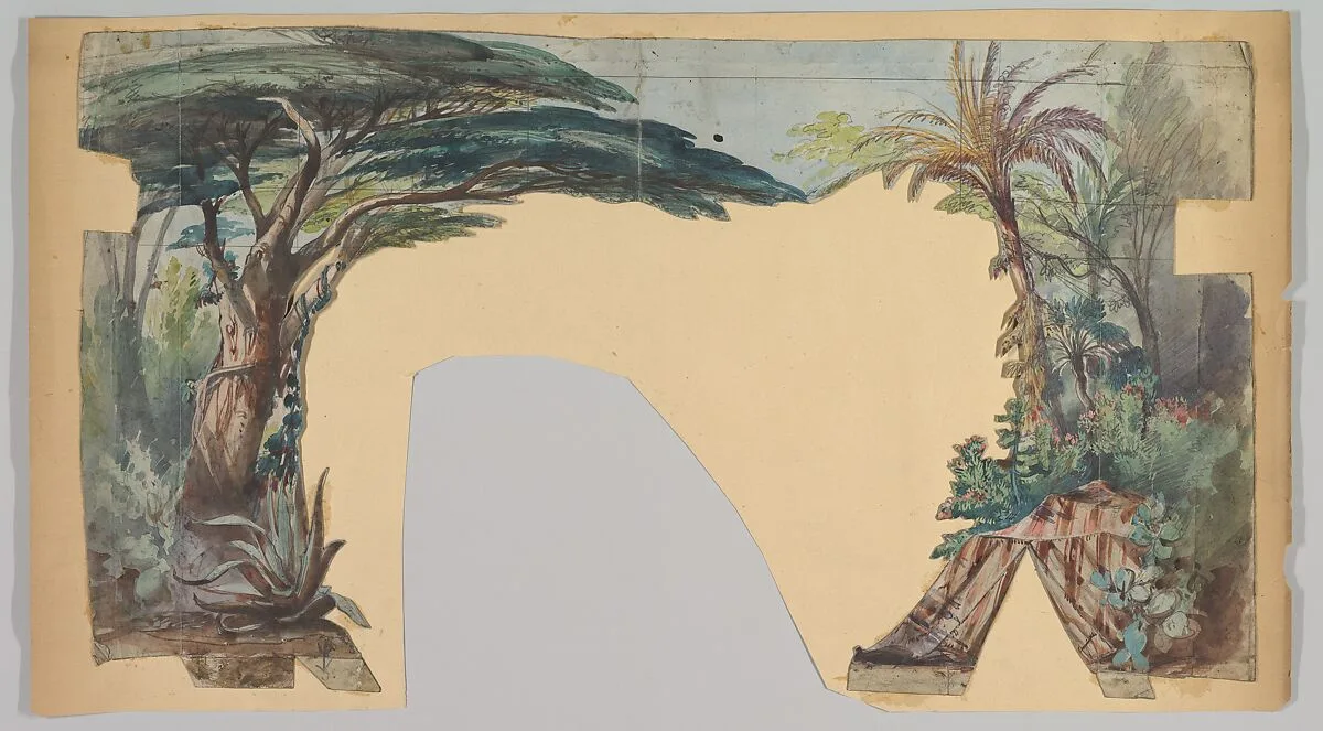 Design for a Stage Set — Eugène Cicéri