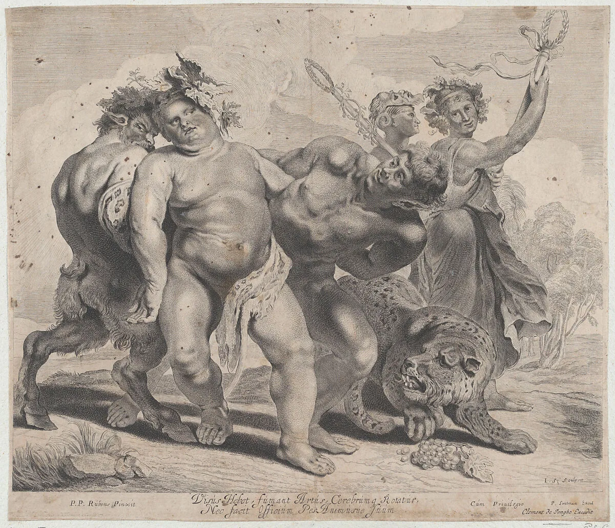 Drunkeness of Bacchus — Peter Paul Rubens|Jonas Suyderhoef|Pieter Soutman|Clement de Jonghe