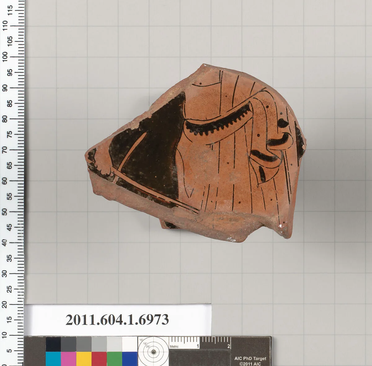 Terracotta fragment of a kylix (drinking cup) — Unknown