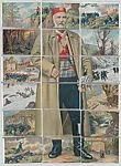 Montenegro, from the World War I Puzzle Cards series — Chocolates Jaime Boix, Barcelona|Nicholas I, King of Montenegro|J. Lopez