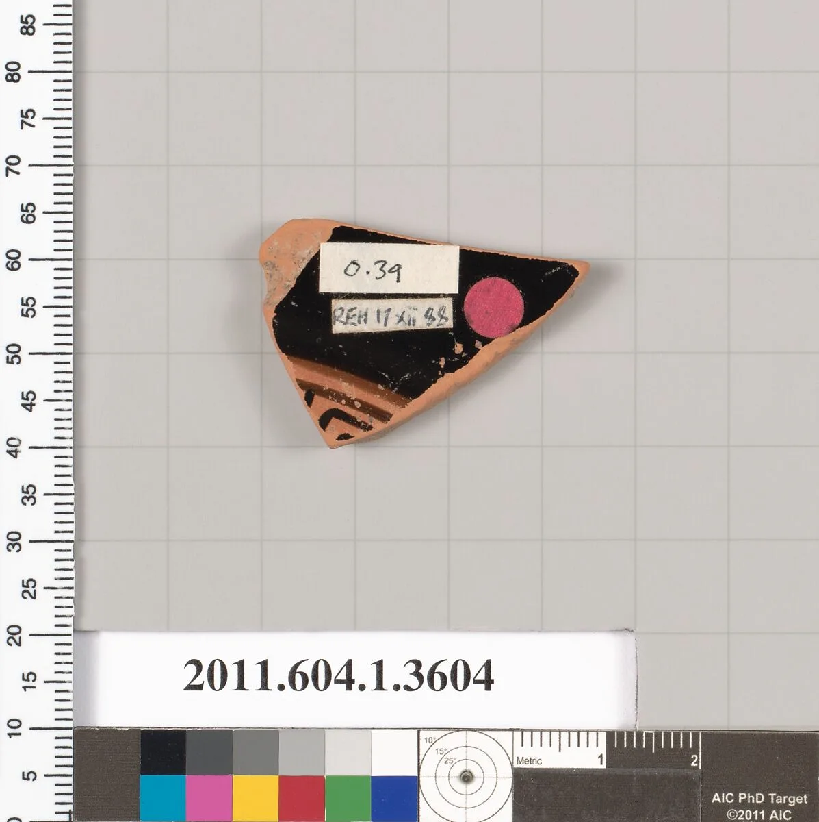 Terracotta fragment of a kylix (drinking cup) — Unknown