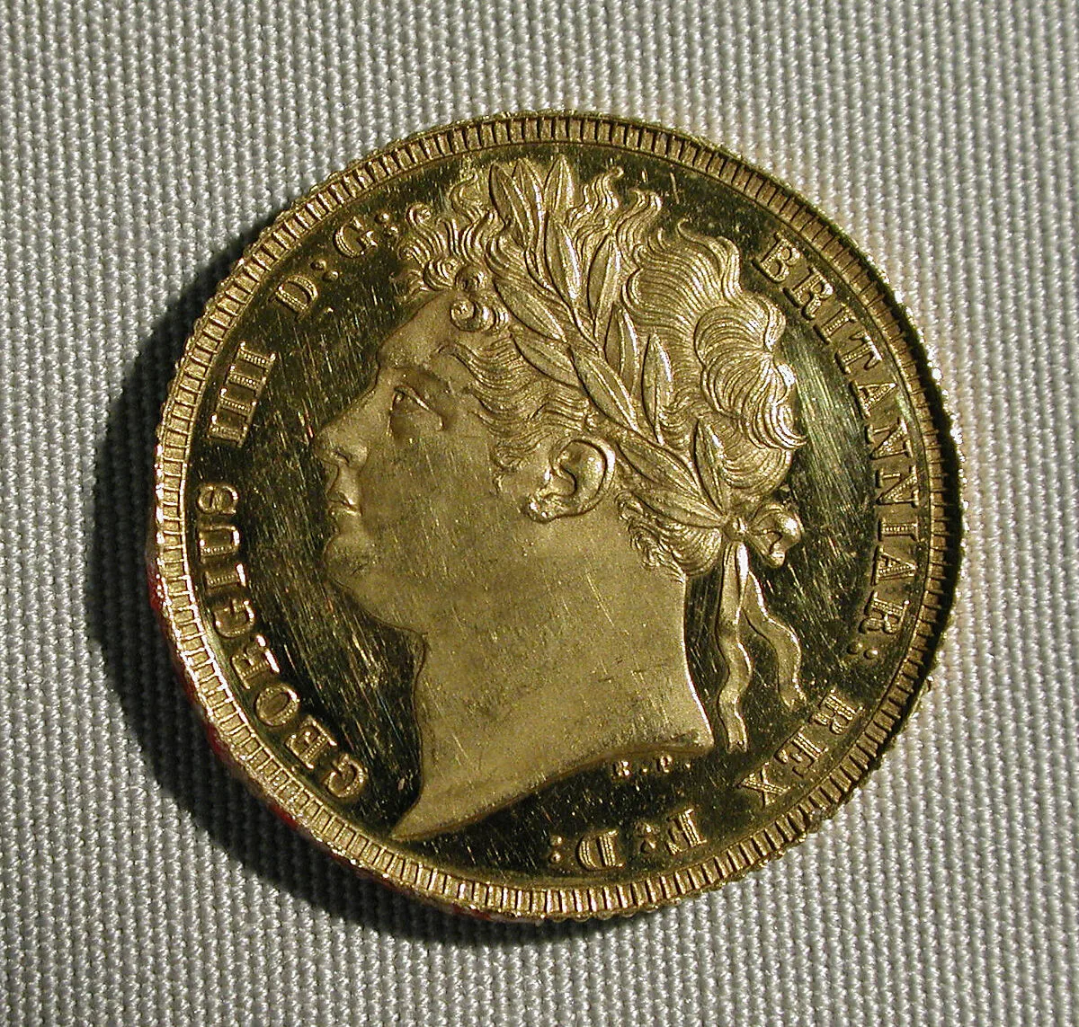 Proof sovereign of George IV (coronation year) — Benedetto Pistrucci