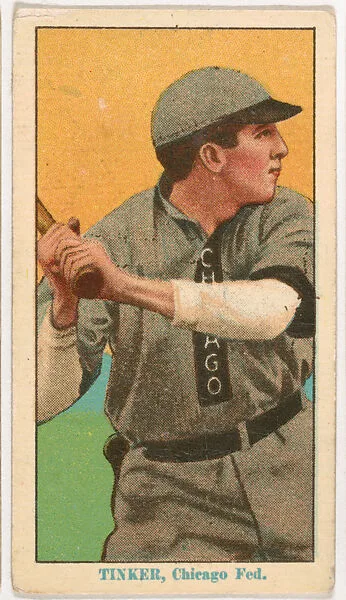 Joe Tinker, Chicago, from Coupon Cigarettes Baseball Issue, 1914-1916 — Coupon Cigarettes