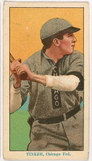 Joe Tinker, Chicago, from Coupon Cigarettes Baseball Issue, 1914-1916
