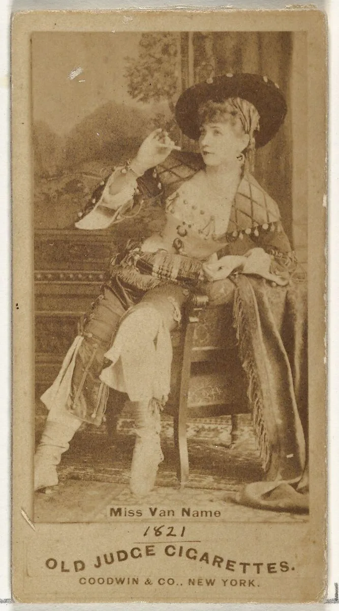 Miss Van Name, from the Actors and Actresses series (N171) for Old Judge Cigarettes — Goodwin & Company