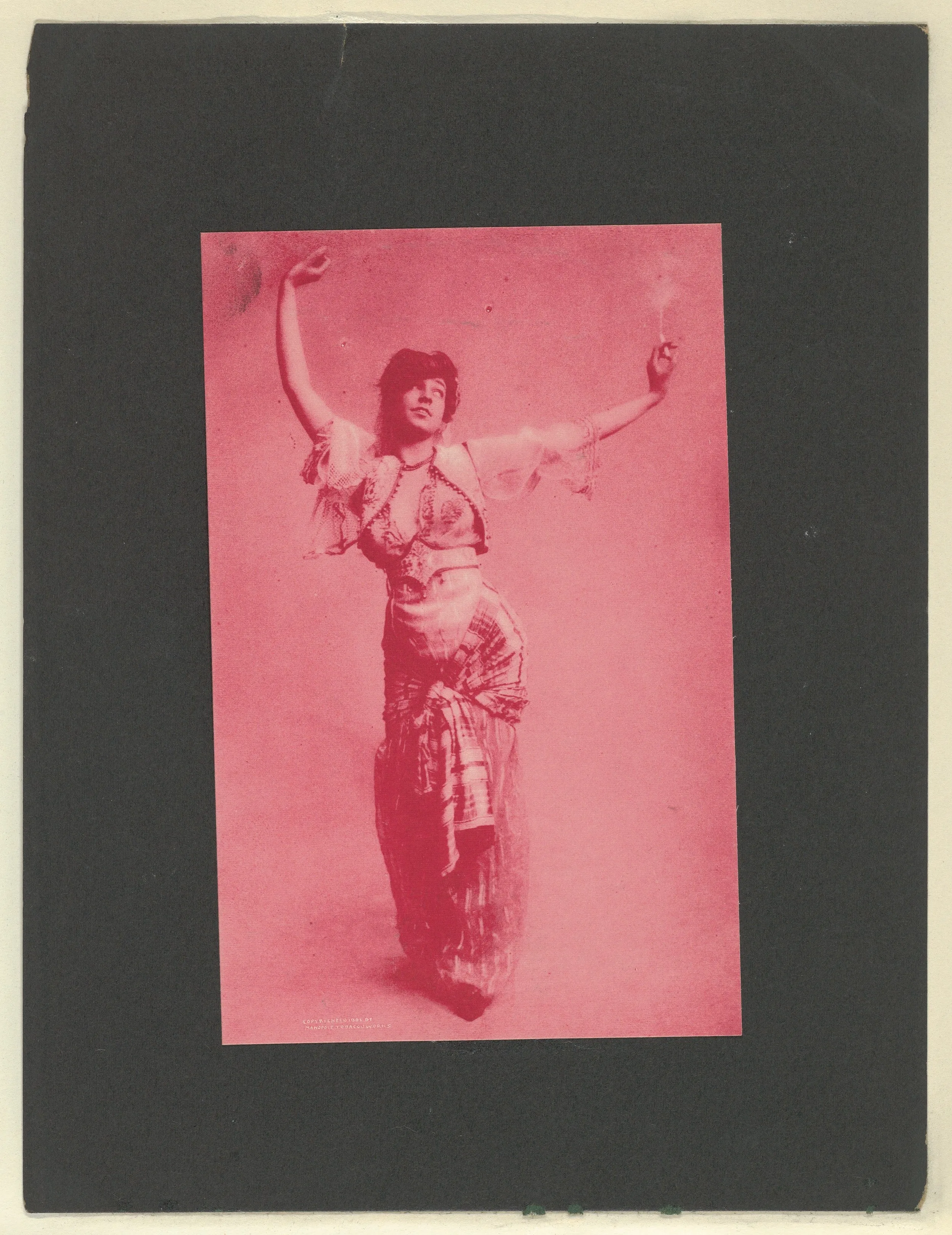 Plate 6, from Little Egypt Actresses series (T2), issued by Monopole Tobacco Works to promote Khedive Egyptian Cigarettes — Monopole Tobacco Works