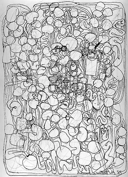 Drawing for the Theater of Orgies and Mysteries — Hermann Nitsch