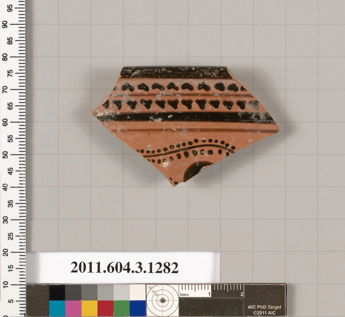 Terracotta rim fragment of a skyphos (deep drinking cup) — Unknown