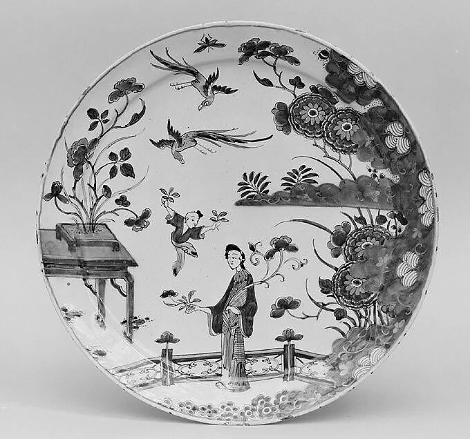 Plate — Pieter Adriaeusz Kocks and his widow|The "Greek A" Factory