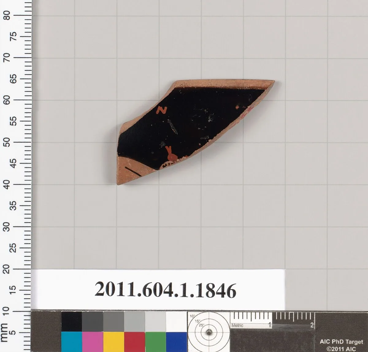 Terracotta rim fragment of a kylix (drinking cup) — Unknown