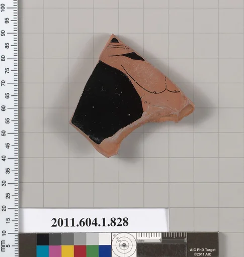 Terracotta fragment of a kylix (drinking cup)