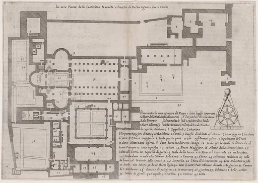1st Plate, from Trattato delle Piante & Immagini de Sacri Edifizi di Terra Santa (Treatise of the Plans & Images of the Sacred Buildings of the Holy Land)