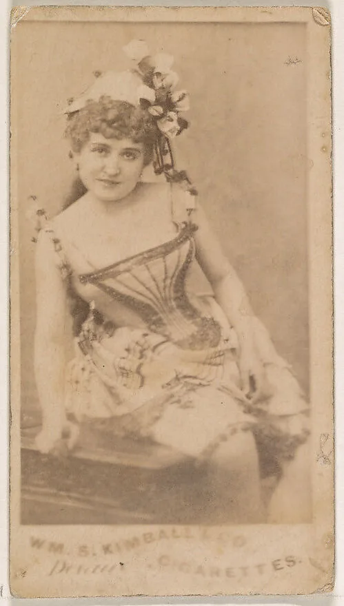 Miss Devaux, from the Actresses series (N203) issued by Wm. S. Kimball & Co. — William S. Kimball & Company
