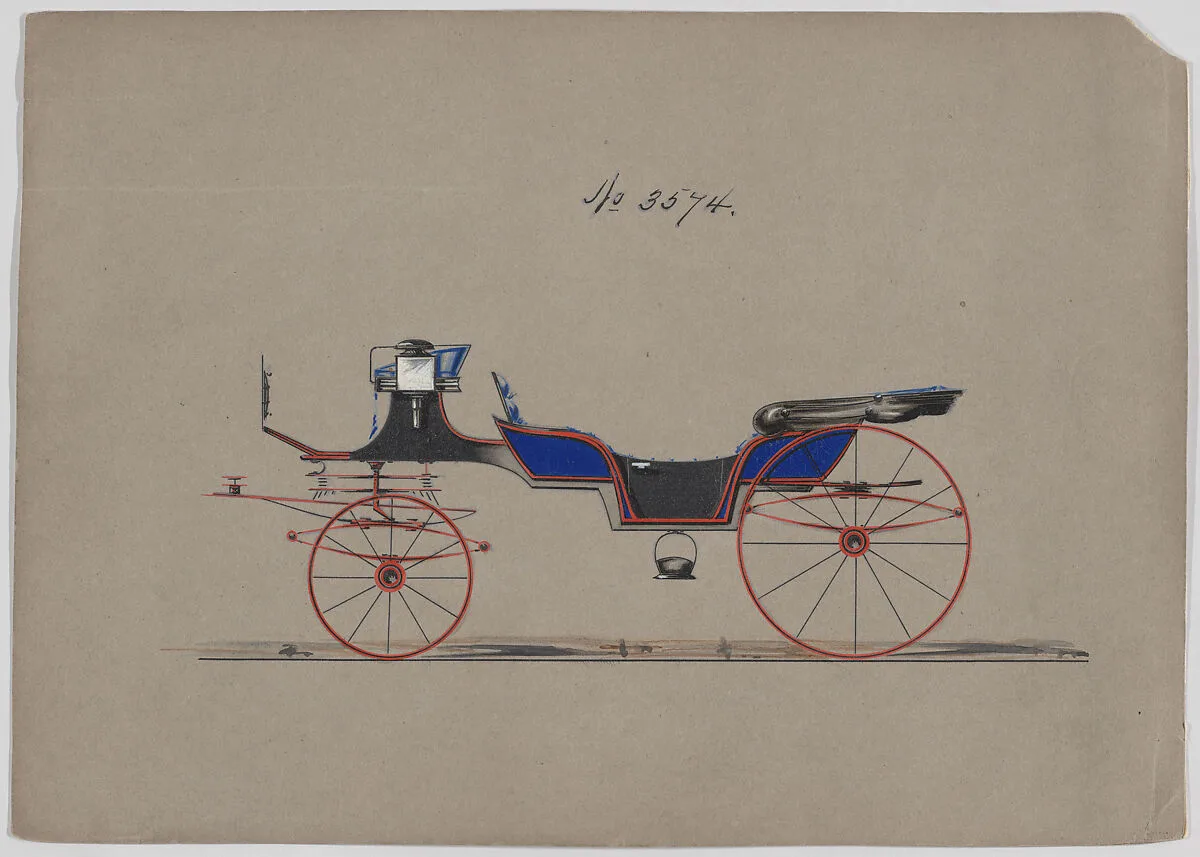 Design for Vis-à-vis, no. 3574 — Brewster & Co.