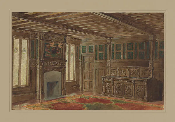 Design for dining room — Louis C. Tiffany|Tiffany Studios