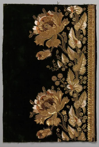 Embroidery sample for a man’s suit