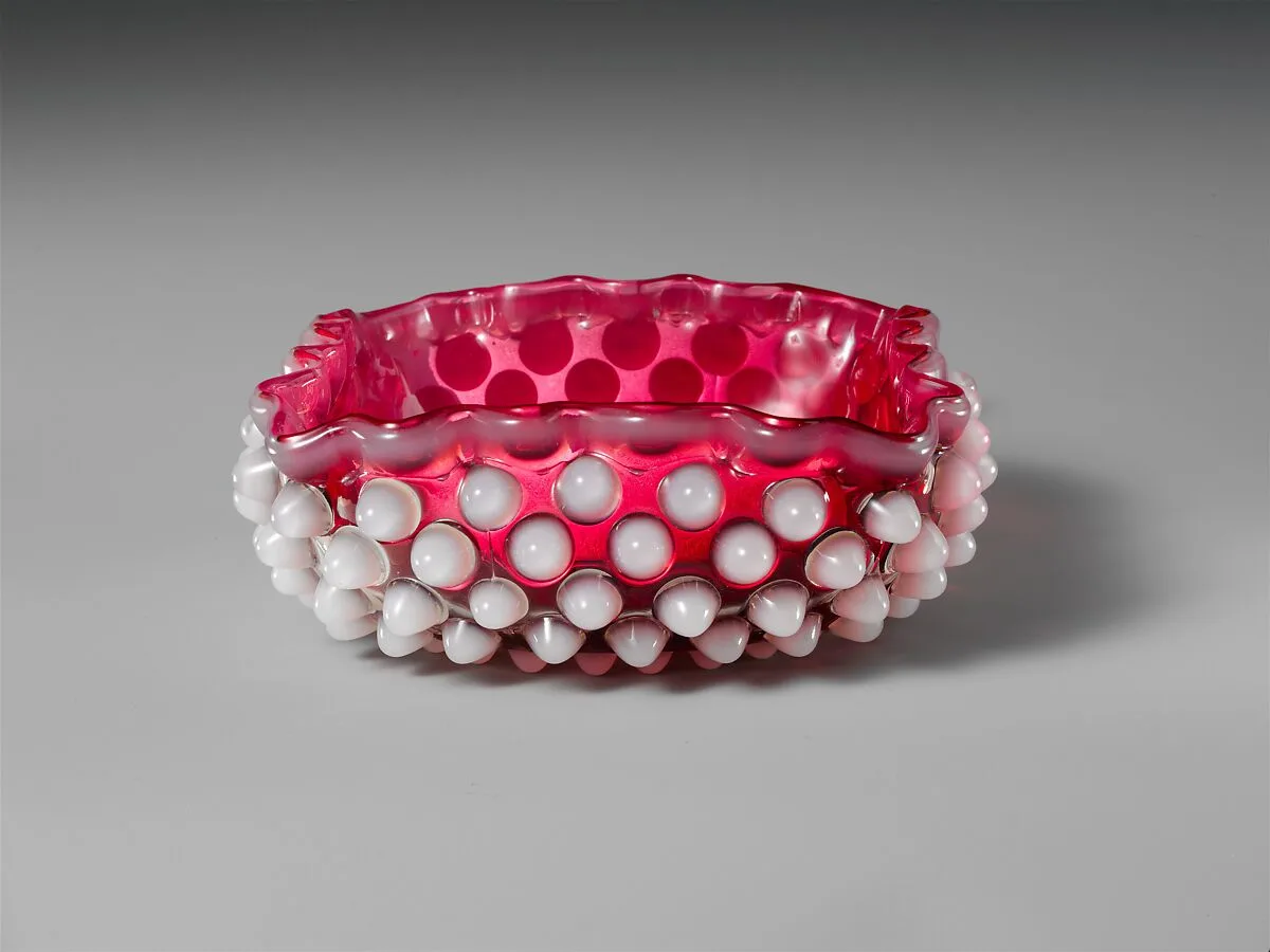 Hobnail Sauce Dish — Hobbs, Brockunier and Company