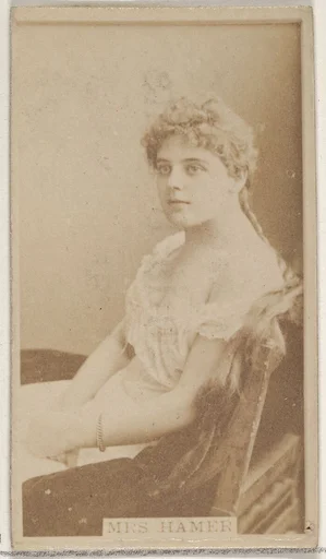 Mrs. Hamer, from the Actors and Actresses series (N45, Type 8) for Virginia Brights Cigarettes