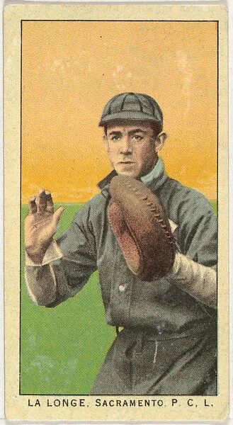 La Longe, Sacramento, Pacific Coast League, from the "Obak Baseball Players" set (T212), issued by the American Tobacco Company to promote Obak Mouthpiece Cigarettes — American Tobacco Company