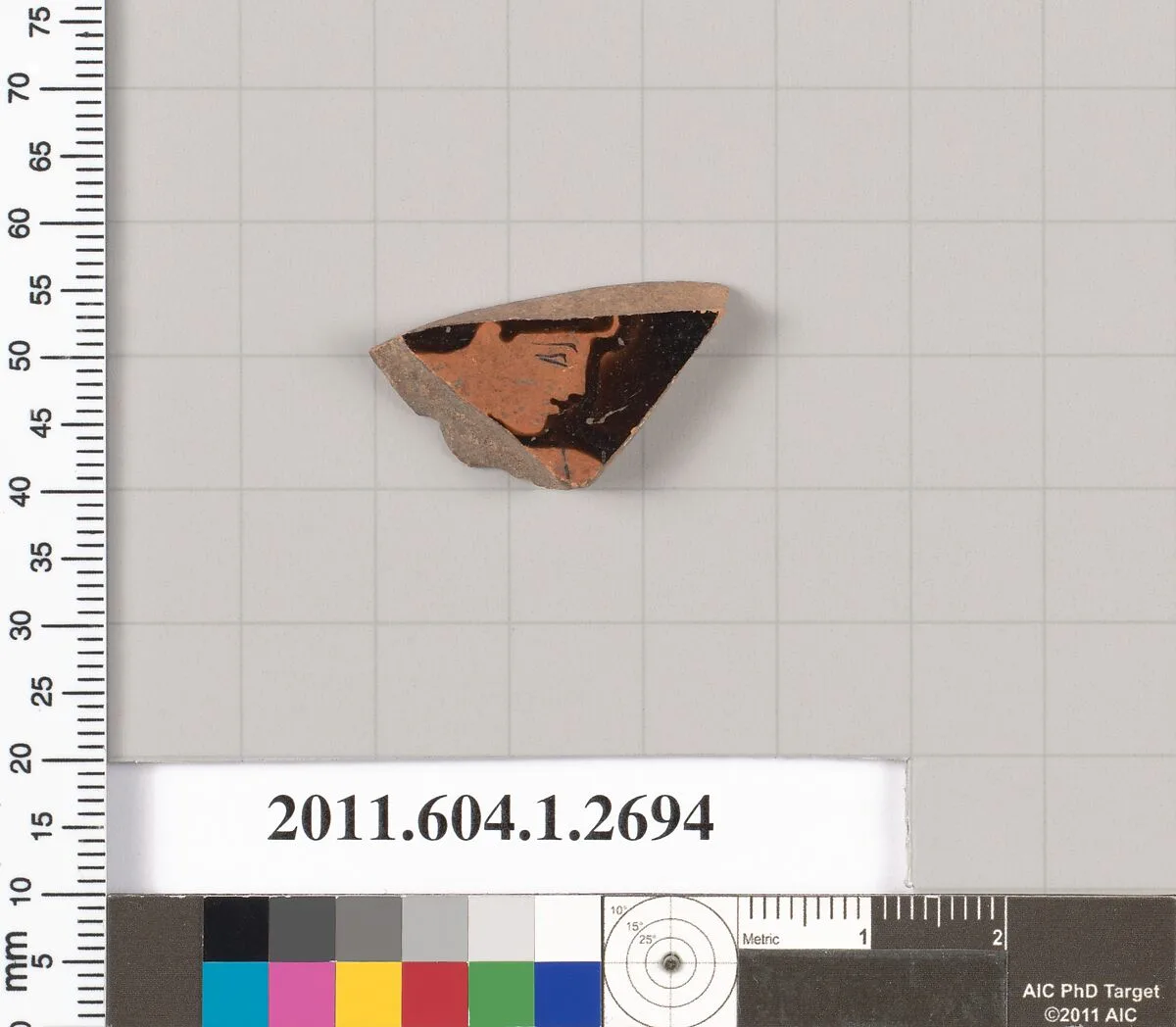 Terracotta fragment of a kylix (drinking cup) — Unknown