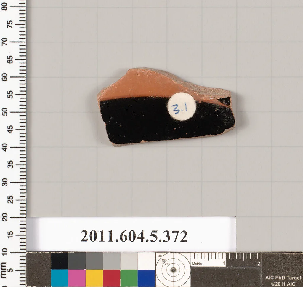 Terracotta fragment of a kylix (drinking cup) — Unknown