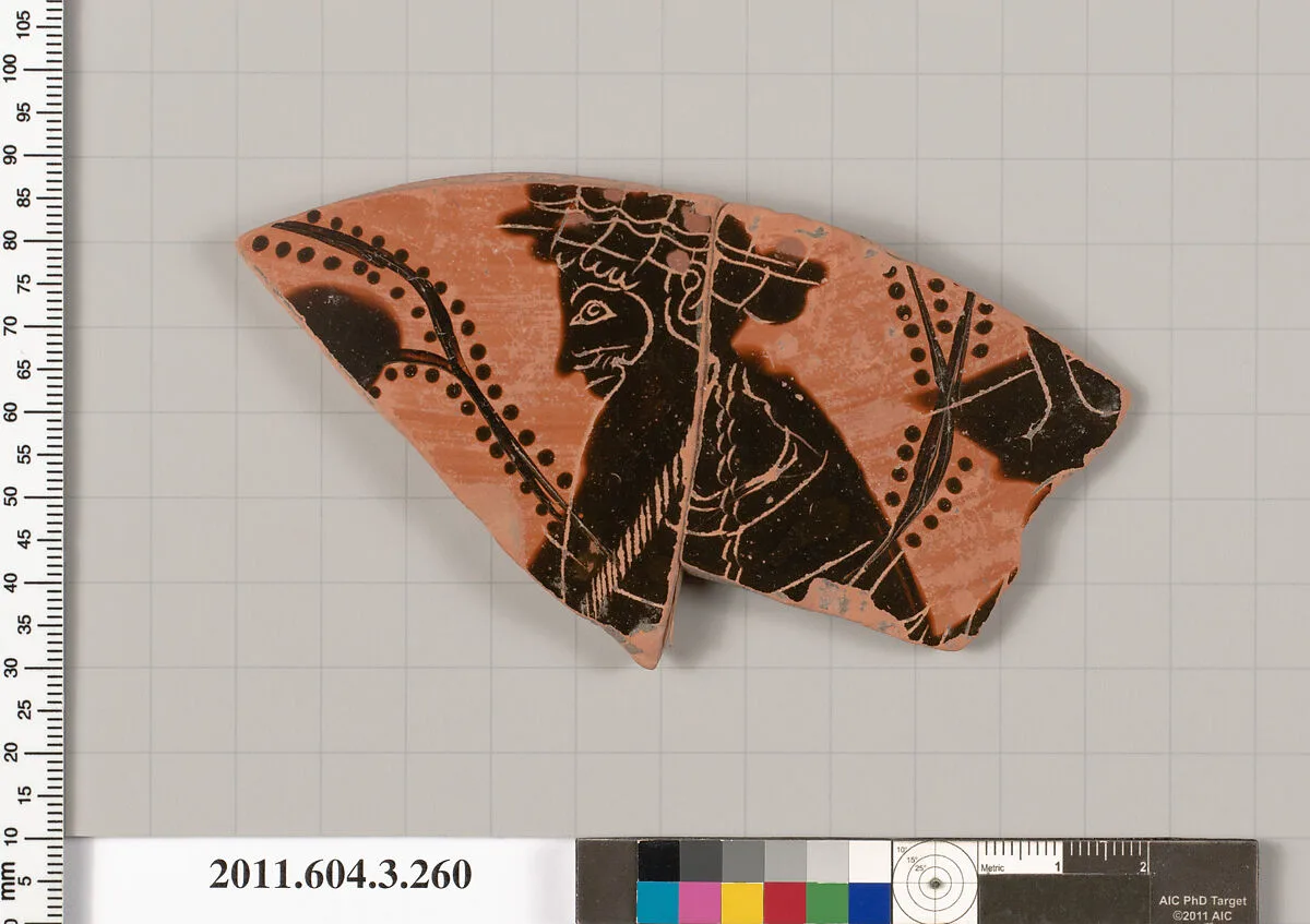 Terracotta fragment of a neck-amphora (jar) — Unknown