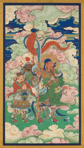 清 佚名 監門關聖帝君圖 軸|Guan Yu