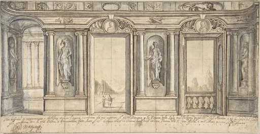 Design for a Painted Wall Decoration for Palazzo Massimo all'Aracoeli (Rome)