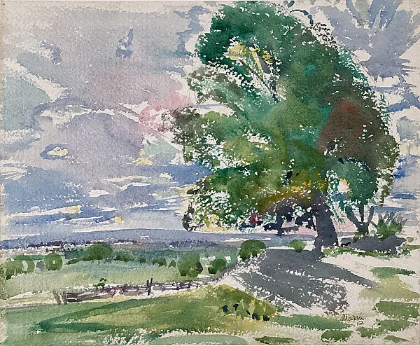 Delaware Country (recto); Landscape (verso) — John Marin