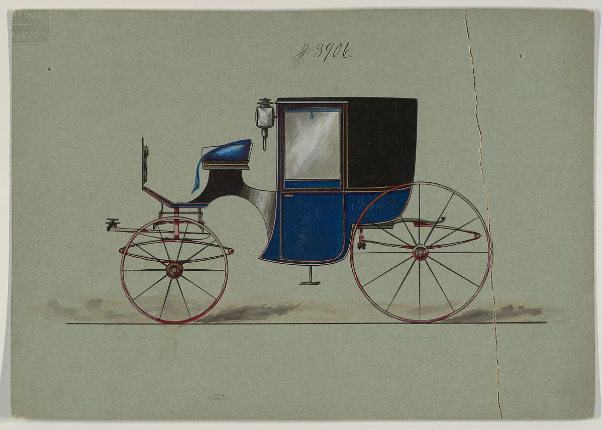 Design for Brougham, no. 3906 — Brewster & Co.
