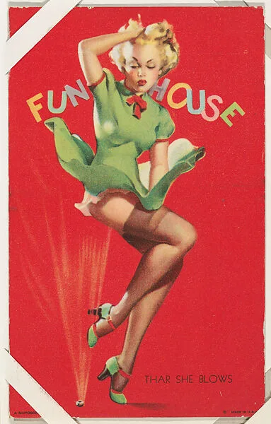 Thar She Blows from Glamour Girls series (W424) — International Mutoscope Reel Company